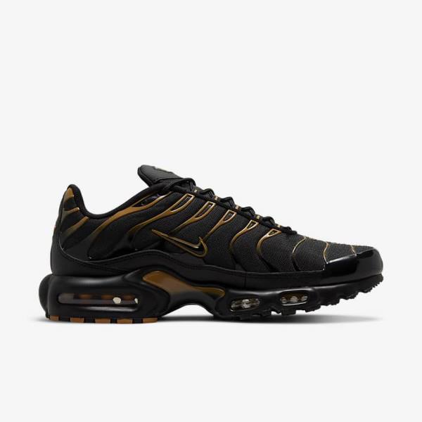 Nike Air Max Plus Muške Tenisice Crne Smeđe Zlatne | NK809EFN