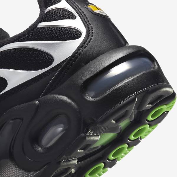 Nike Air Max Plus Muške Tenisice Crne Zelene Metalne Srebrne Crne | NK716KDS