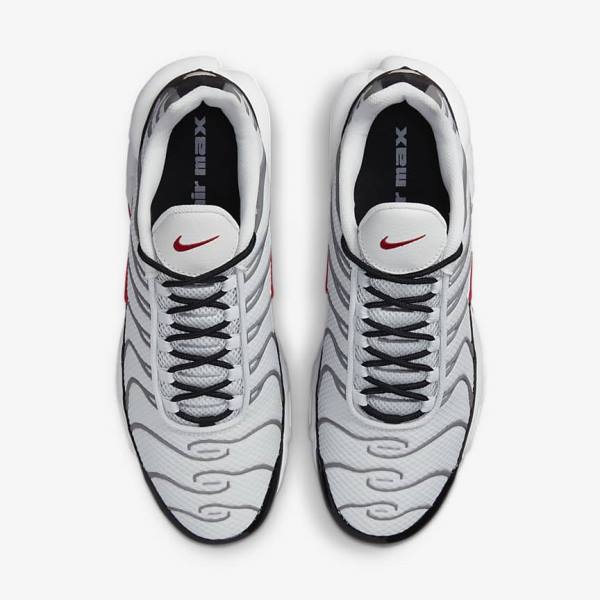 Nike Air Max Plus Muške Tenisice Sive Crne Crvene | NK537VQU