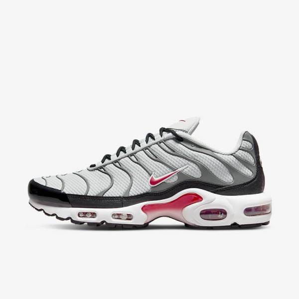 Nike Air Max Plus Muške Tenisice Sive Crne Crvene | NK537VQU