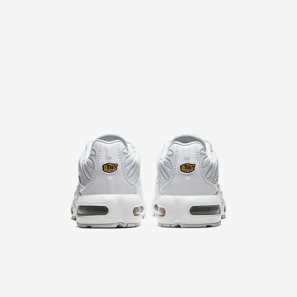 Nike Air Max Plus Older Dječje Tenisice Bijele Metalne Srebrne Bijele | NK092LDV