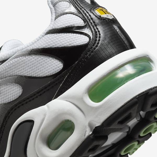 Nike Air Max Plus Older Dječje Tenisice Bijele Crne Srebrne Menta | NK369OUS