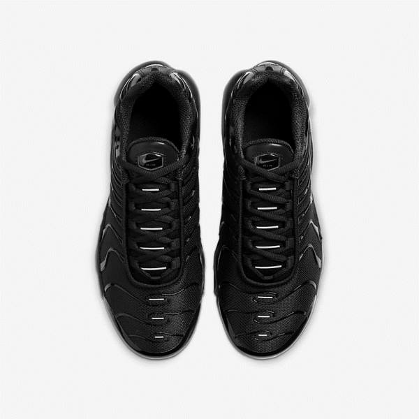 Nike Air Max Plus Older Dječje Tenisice Crne | NK419QBC