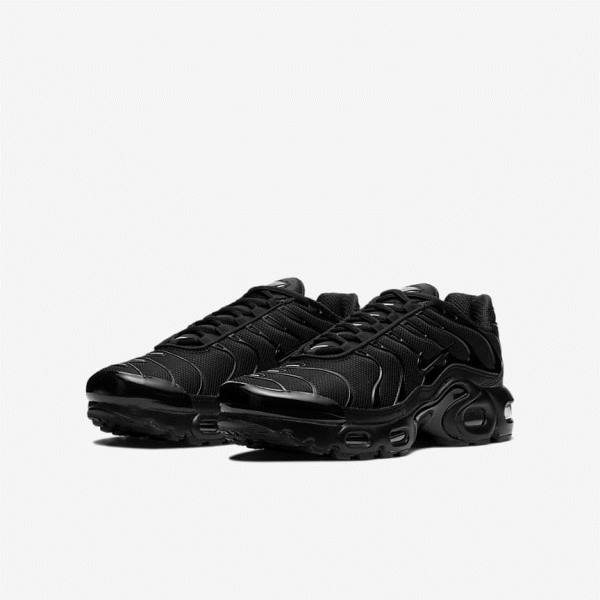 Nike Air Max Plus Older Dječje Tenisice Crne | NK419QBC