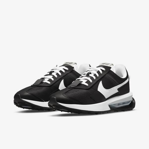 Nike Air Max Pre-Day Ženske Tenisice Crne Metalne Srebrne Bijele | NK539TZH