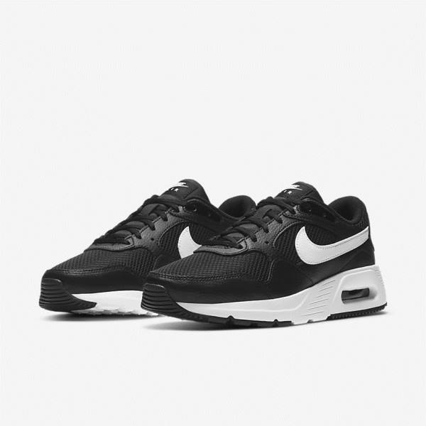 Nike Air Max SC Ženske Tenisice Crne Bijele | NK769ZPM