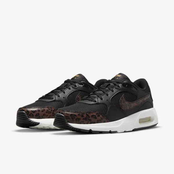 Nike Air Max SC Ženske Tenisice Crne Metalne Zlatne Smeđe | NK189REV