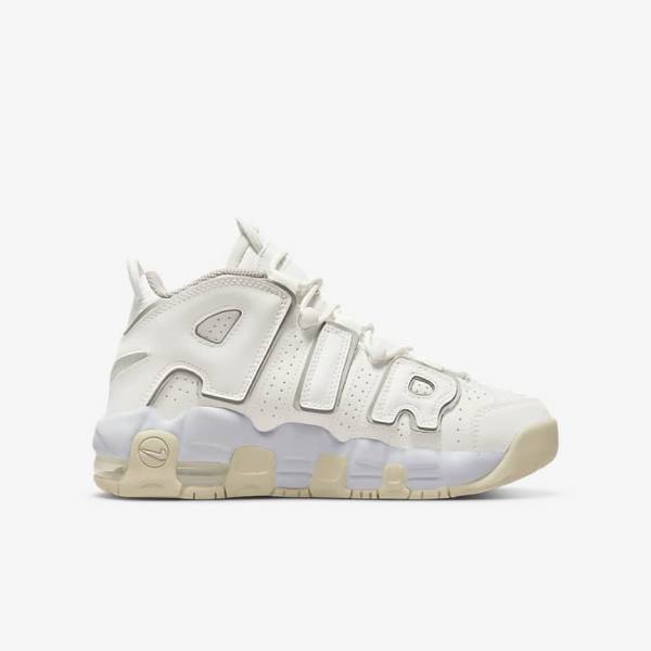 Nike Air More Uptempo Older Dječje Tenisice Bijele Smeđe Svijetlo | NK561UDT