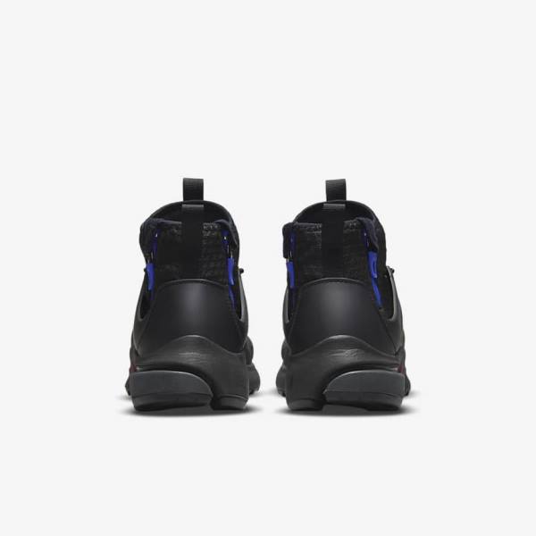 Nike Air Presto Mid Utility Muške Tenisice Crne Tamno Sive Plave Crvene | NK753LWV