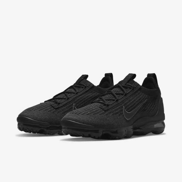 Nike Air VaporMax 2021 FK Muške Tenisice Crne Tamno Sive | NK028NUG