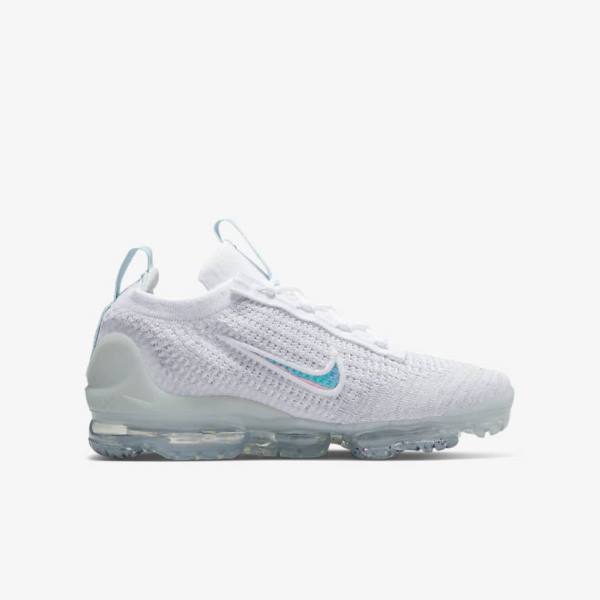 Nike Air VaporMax 2021 FK Older Dječje Tenisice Bijele | NK049BDP