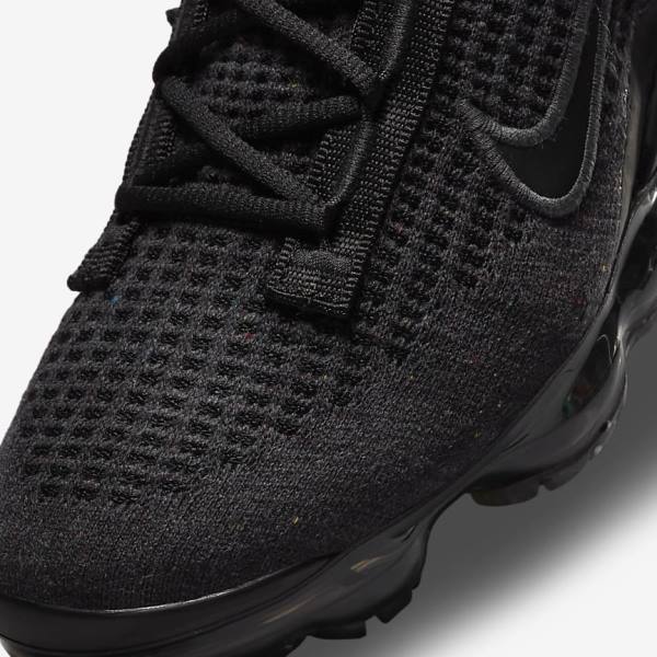 Nike Air VaporMax 2021 FK Older Dječje Tenisice Crne Tamno Sive | NK752OLV