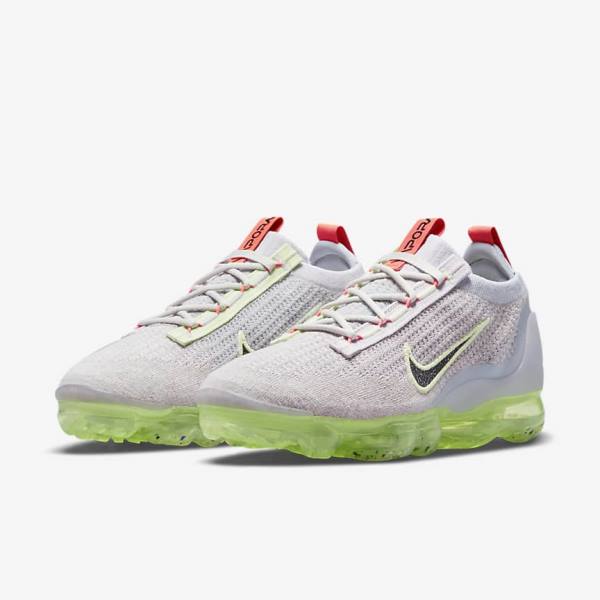 Nike Air VaporMax 2021 FK Ženske Tenisice Svijetlo Bež Svijetlo Zelene Crne | NK156EKH