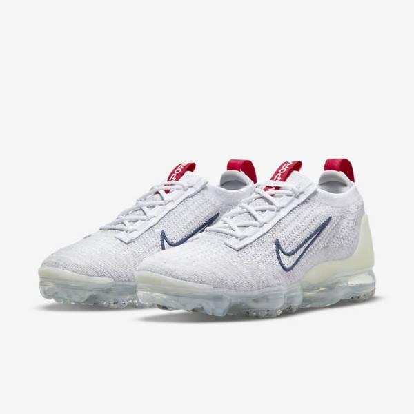 Nike Air VaporMax 2021 Flyknit Ženske Tenisice Tamnoplave Bijele | NK964KLF