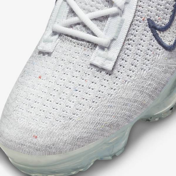 Nike Air VaporMax 2021 Flyknit Ženske Tenisice Tamnoplave Bijele | NK964KLF