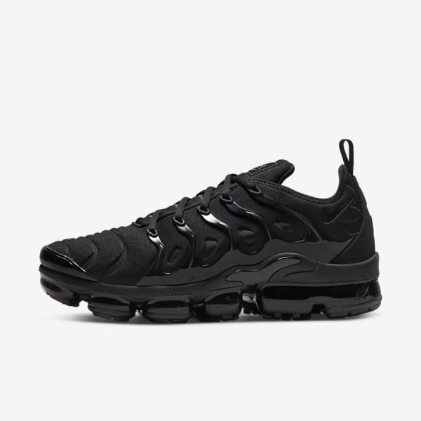 Nike Air VaporMax Plus Muške Tenisice Crne Tamno Sive | NK167SLV