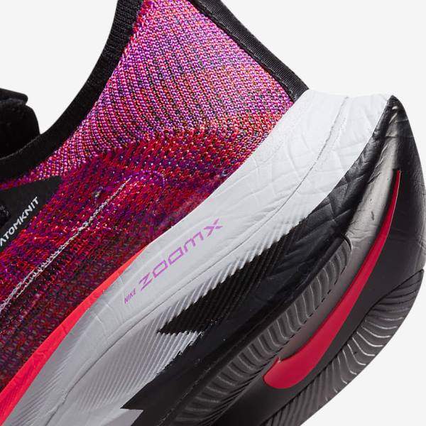 Nike Air Zoom Alphafly NEXT% Flyknit Road Racing Ženske Tenisice Za Trčanje Ljubičaste Crvene Crne Crne | NK286MWG