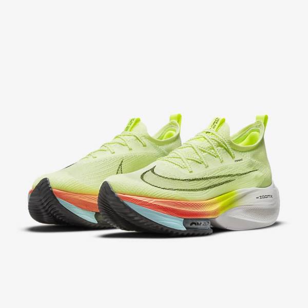 Nike Air Zoom Alphafly NEXT% Flyknit Road Racing Muške Tenisice Za Trčanje Mango | NK514PNW