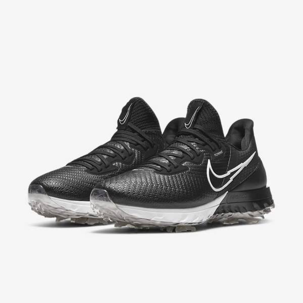 Nike Air Zoom Infinity Tour Muške Cipele za golf Crne Bijele | NK394NKB