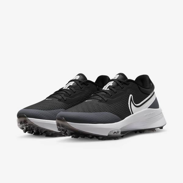 Nike Air Zoom Infinity Tour NEXT% Muške Cipele za golf Crne Sive Tirkizne Bijele | NK105RTY