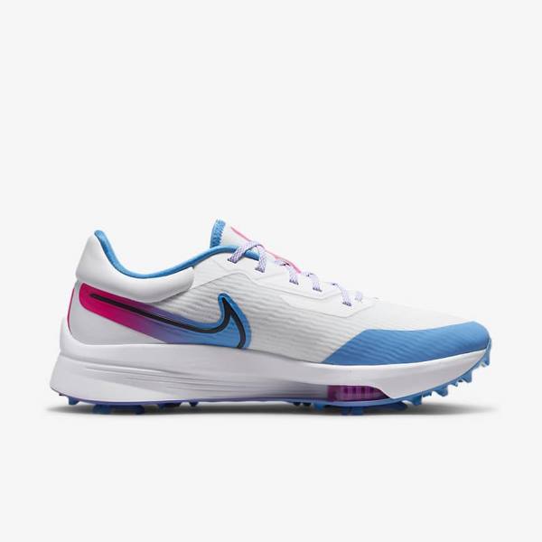 Nike Air Zoom Infinity Tour NEXT% Muške Cipele za golf Bijele Plave Roze Crne | NK572AIC