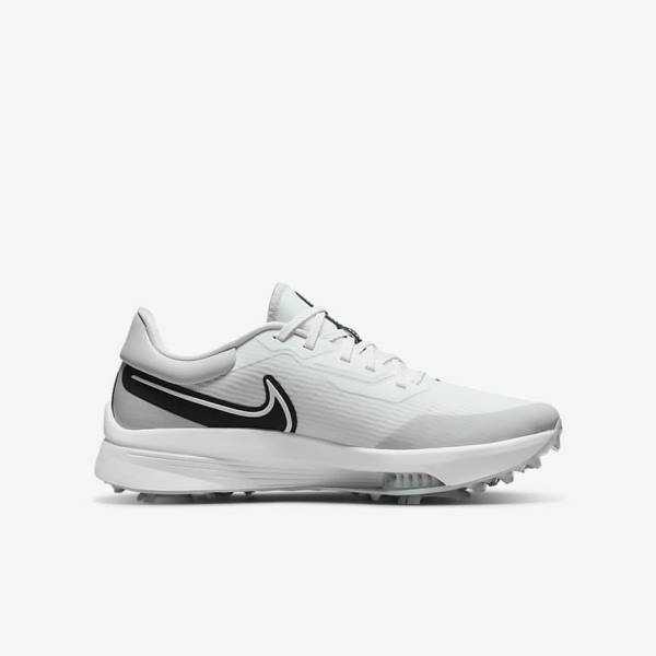 Nike Air Zoom Infinity Tour NEXT% Muške Cipele za golf Bijele Sive Tirkizne Crne | NK659UKH