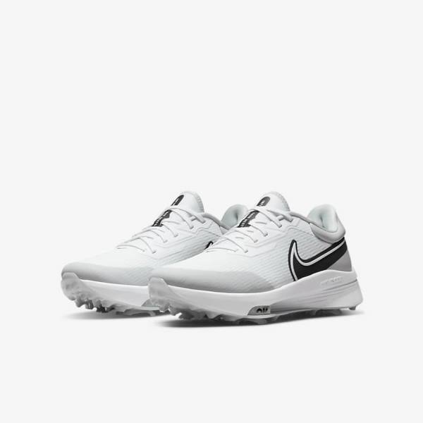 Nike Air Zoom Infinity Tour NEXT% Muške Cipele za golf Bijele Sive Tirkizne Crne | NK659UKH