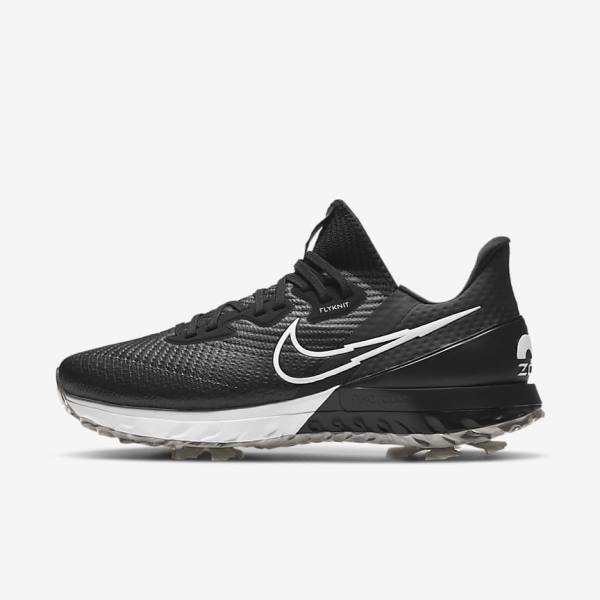 Nike Air Zoom Infinity Tour Ženske Cipele za golf Crne Bijele | NK421NPM