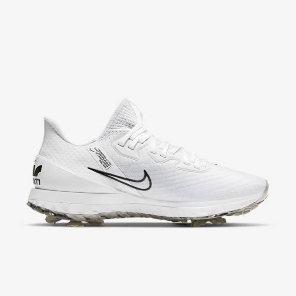 Nike Air Zoom Infinity Tour Ženske Cipele za golf Bijele Platine Crne | NK527ZRG