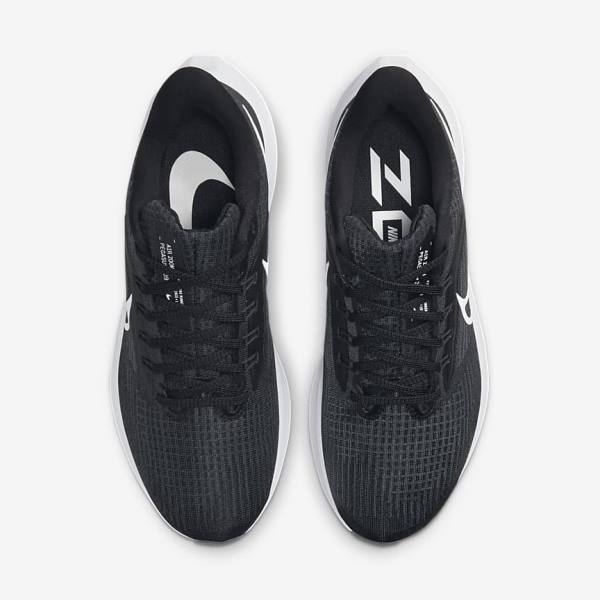 Nike Air Zoom Pegasus 39 Road Ženske Tenisice Za Trčanje Crne Tamno Sive Bijele | NK148UJO