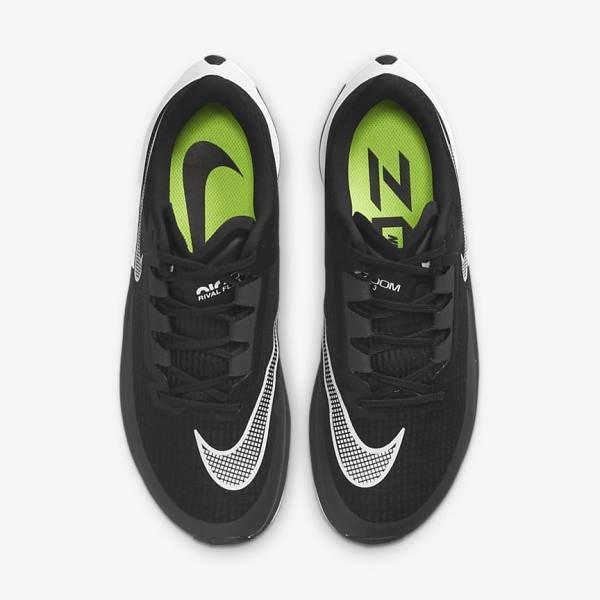 Nike Air Zoom Rival Fly 3 Road Racing Muške Tenisice Za Trčanje Crne Tamno Sive Bijele | NK876VOH