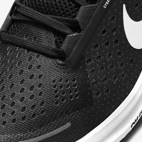 Nike Air Zoom Structure 23 Road Muške Tenisice Za Trčanje Crne Tamno Sive Bijele | NK981JMF