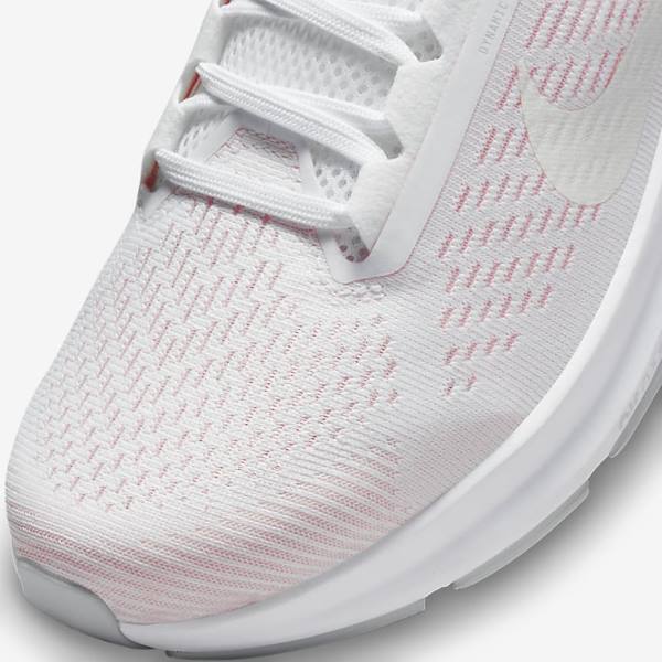 Nike Air Zoom Structure 24 Road Ženske Tenisice Za Trčanje Bijele Svijetlo Roze Sive Zelene | NK108NRT