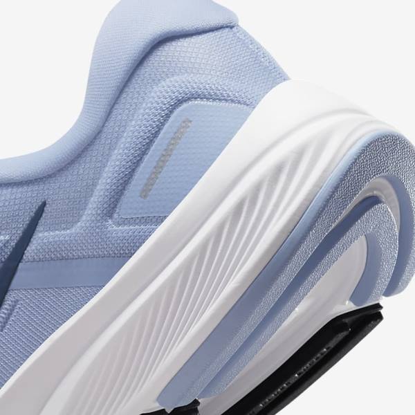 Nike Air Zoom Structure 24 Road Ženske Tenisice Za Trčanje Svijetlo Plave Bijele Tamnoplave Tamnoplave | NK512XPY