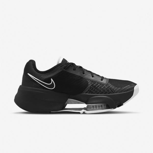 Nike Air Zoom SuperRep 3 HIIT Class Ženske Tenisice Za Trening Crne Tamno Sive Bijele | NK937HTX