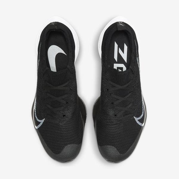 Nike Air Zoom Tempo NEXT% Road Muške Tenisice Za Trčanje Crne Tamno Sive Platine Bijele | NK602LNJ