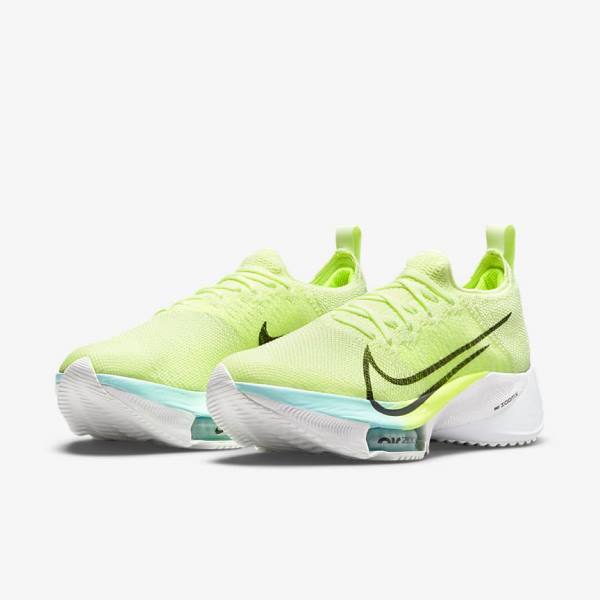 Nike Air Zoom Tempo NEXT% Road Ženske Tenisice Za Trčanje Bijele Zelene Tirkizne Tirkizne | NK046OZL