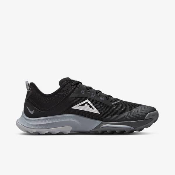 Nike Air Zoom Terra Kiger 8 Trail Muške Tenisice Za Trčanje Crne Tamno Sive Platine | NK837JTO