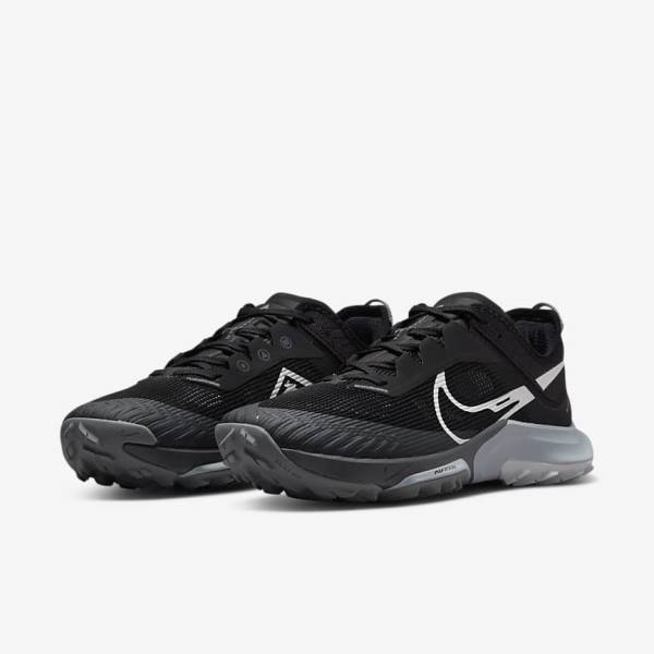 Nike Air Zoom Terra Kiger 8 Trail Muške Tenisice Za Trčanje Crne Tamno Sive Platine | NK837JTO