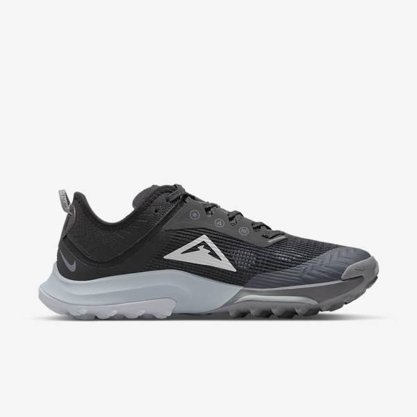 Nike Air Zoom Terra Kiger 8 Trail Ženske Tenisice Za Trčanje Crne Tamno Sive Platine | NK590ZBI