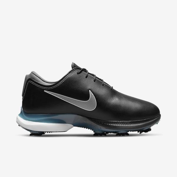 Nike Air Zoom Victory Tour 2 Ženske Cipele za golf Crne Metalne Plave Sive Bijele | NK485BTI