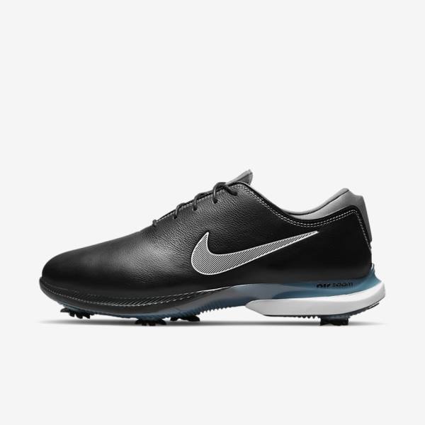 Nike Air Zoom Victory Tour 2 Ženske Cipele za golf Crne Metalne Plave Sive Bijele | NK485BTI