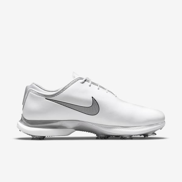 Nike Air Zoom Victory Tour 2 Ženske Cipele za golf Bijele Metalne Platine Crne | NK824PIV