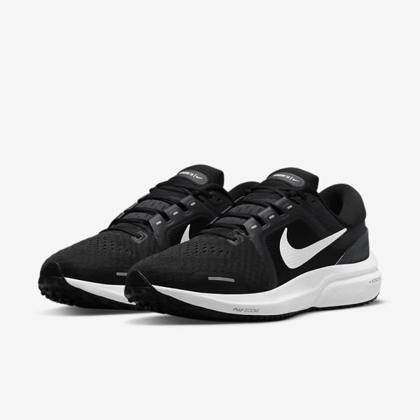 Nike Air Zoom Vomero 16 Road Muške Tenisice Za Trčanje Crne Tamno Sive Bijele | NK301HTQ