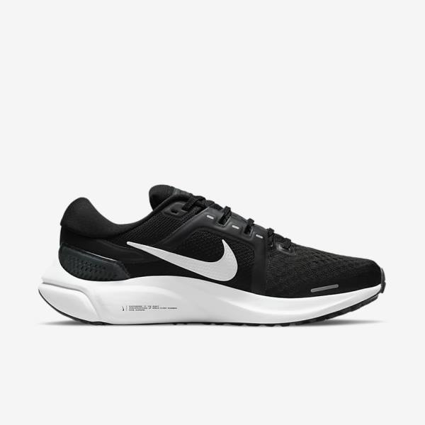 Nike Air Zoom Vomero 16 Road Ženske Tenisice Za Trčanje Crne Tamno Sive Bijele | NK034ZKB