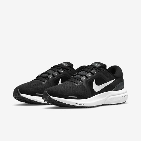 Nike Air Zoom Vomero 16 Road Ženske Tenisice Za Trčanje Crne Tamno Sive Bijele | NK034ZKB