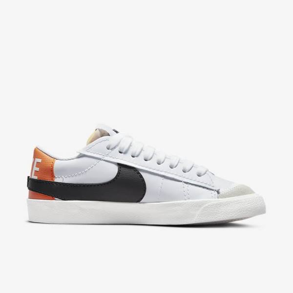 Nike Blazer Low 77 Jumbo Muške Tenisice Bijele Narančaste Crne | NK872DPZ