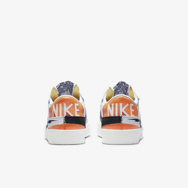 Nike Blazer Low 77 Jumbo Muške Tenisice Bijele Narančaste Crne | NK872DPZ