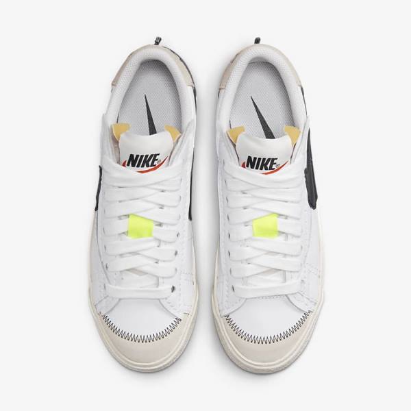 Nike Blazer Low 77 Jumbo Ženske Tenisice Bijele Crne | NK362RIY