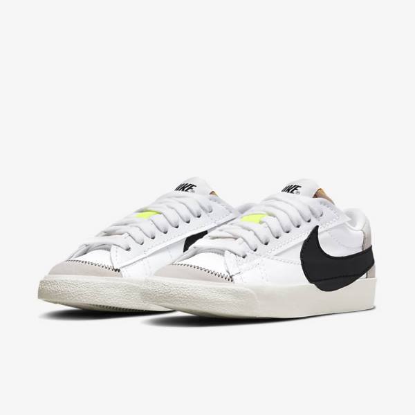 Nike Blazer Low 77 Jumbo Ženske Tenisice Bijele Crne | NK362RIY